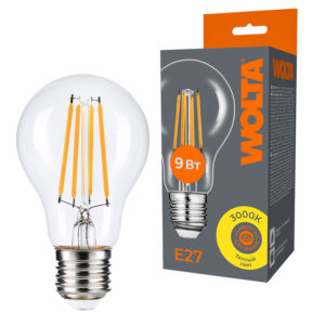 Светодиодная лампа WOLTA FILAMENT WF-A60-9W3KE27 9Вт 3000K Е27