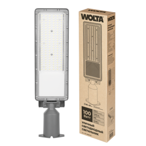 Уличный светильник WOLTA STL-100W/03 100Вт 5700К IP65 12000лм с поворотным кронштейном серый 497х69х130 1/1